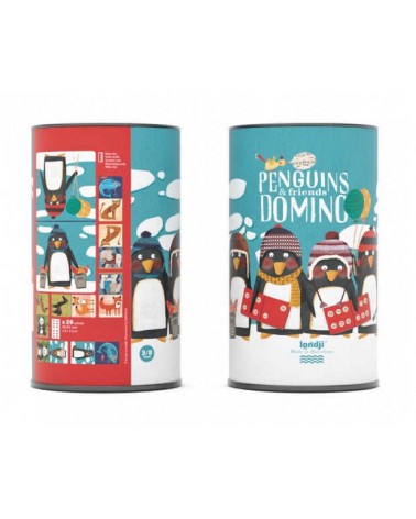 Domino Penguins & friends ecologico per bambini Londji