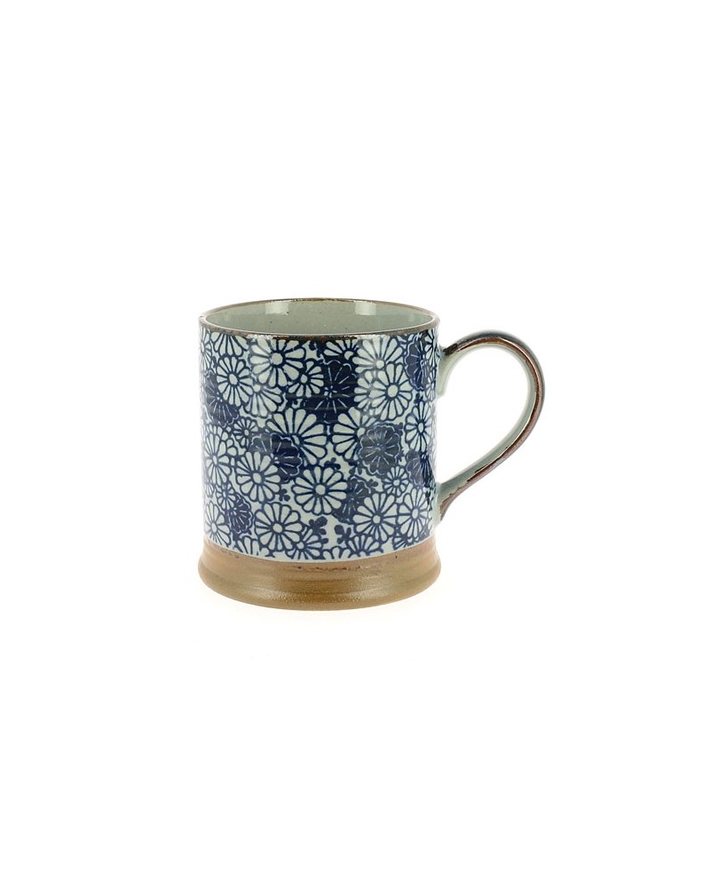 Mug margherite blu in ceramica giapponese. Made in Japan