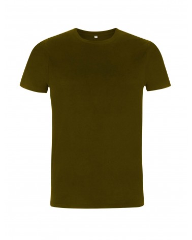 T-shirt uomo khaki in cotone biologico. Prodotto ecologico