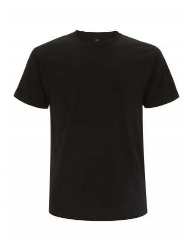 T-shirt uomo nera in cotone biologico. Prodotto ecologico
