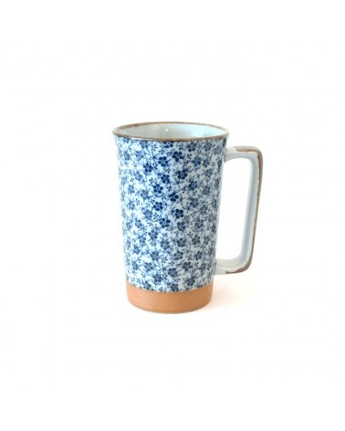 Mug in ceramica giapponese motivi floreali.