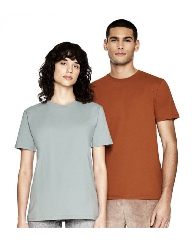 T-shirt uomo arancione in cotone biologico. Prodotto ecologico
