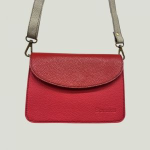 Borsa piccola tracolla pelle recuperata Soruka