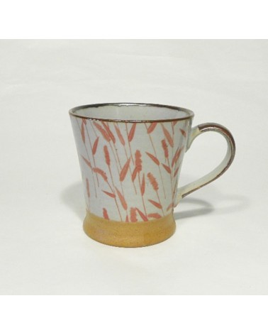 Mug in ceramica giapponese, piante. Made in Japan